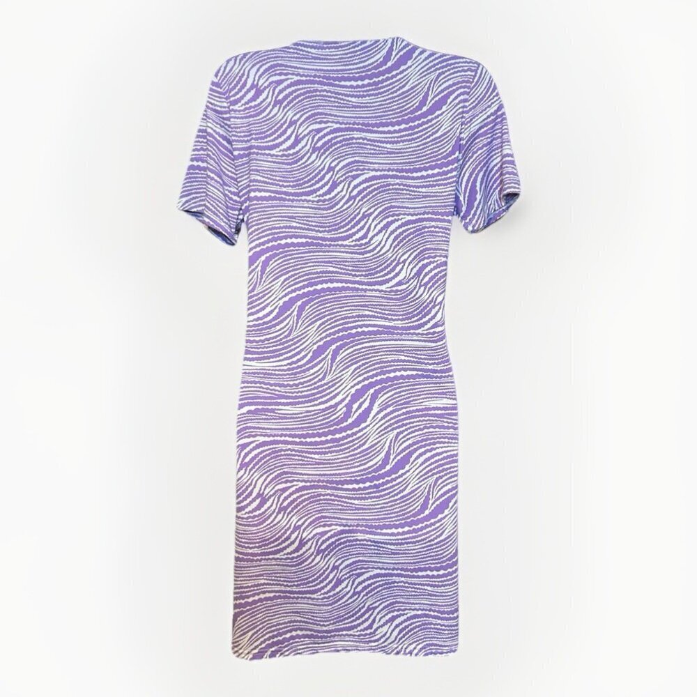 NEW Lulu B Tunic Dress V-Neck w/Tie Women Size Small Purple/Blue Southern Style - Picture 2 of 8